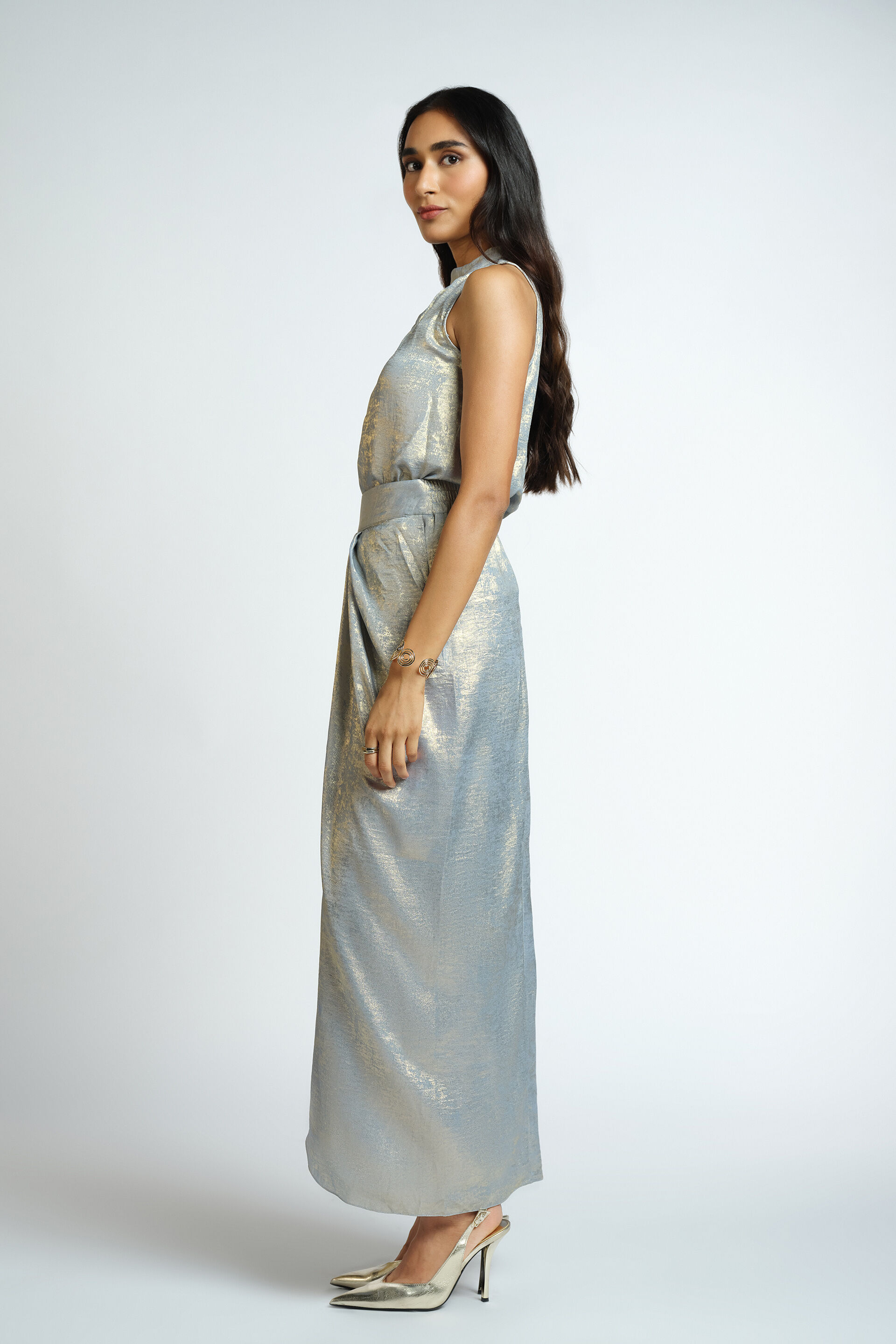 The 90's Diva Skirt Set, Ice Blue, image 4